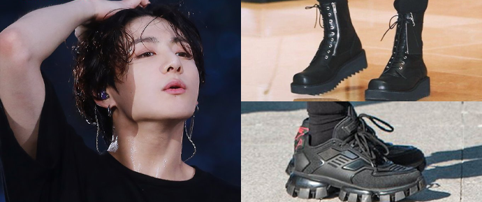 9 sapatos do JungKook que vão te fazer pensar “pisa em mim” 😳